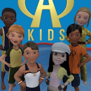 DVD cover with six smiling, athletic kids