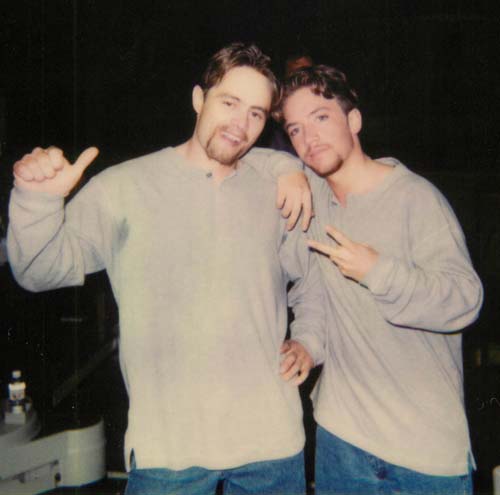 Jack with David Faustino from Married with Children